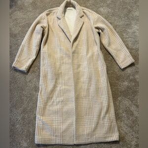 Z Supply Mason Taupe Coat. herringbone sweater jacket. Large